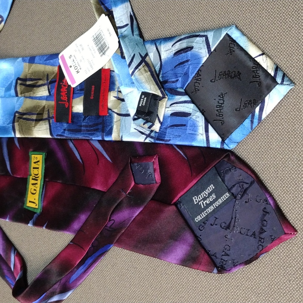 2 J GARCIA 100% silk ties - Picture 2 of 4